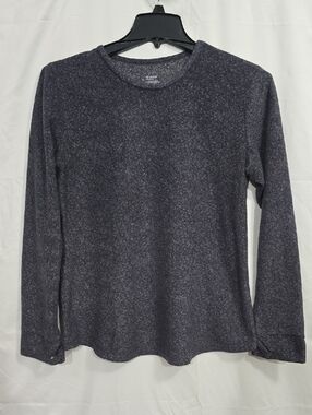 Climate Right by Cuddl Duds Women's XL Charcoal Fleece Long Sleeve